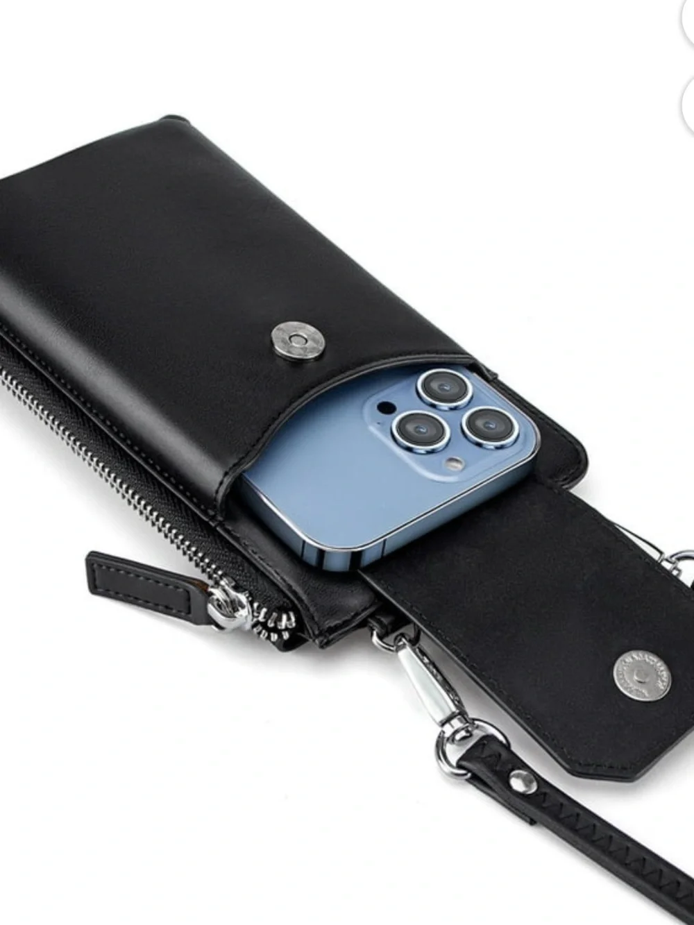 Bytech Black Crossbody Phone Wallet Purse | Universal Cell Phone Case | New